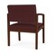 Lesro Lenox Wood Wide Guest Chair Wood Frame, Walnut, RF Nebbiolo Upholstery LW1201 - alternate 2